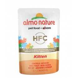 ΑLMO NATURE HFC NATURAL WET CAT POUCH - CHICKEN 55G   