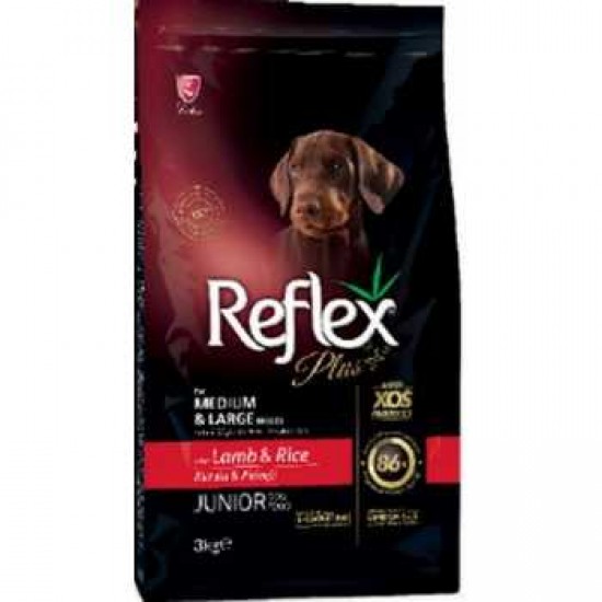 REFLEX PLUS MEDIUM/LARGE JUNIOR LAMB 3kg