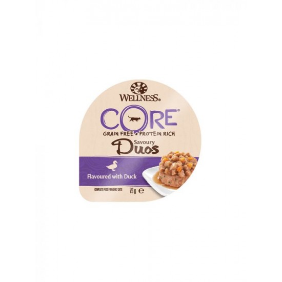 Wellness Core Savory Duos Pate Πάπια 79gr