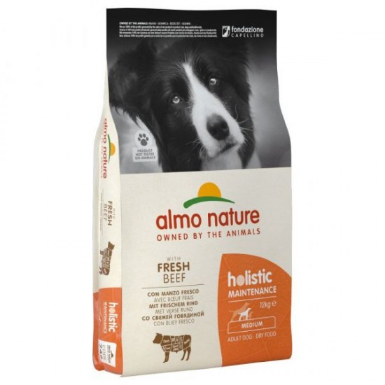 Almo Nature Holistic Medium Beef & Rice 12Kg