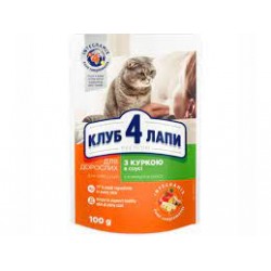 Club 4 Paws Chicken For Adult Cats 100g