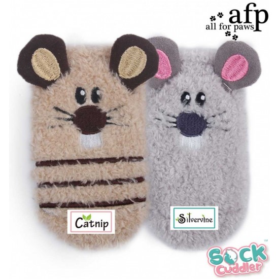 All For Paws Cat Mouse Sock 2 Pack
