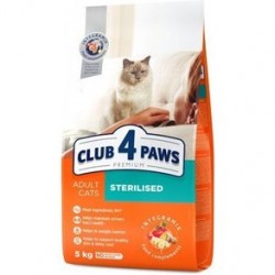 CLUB 4 PAWS STERILISED PREMIUM CHICKEN ADULT CATS 5kg