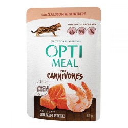 Optimeal Adult Grain Free Salmon & Shrimps 85g