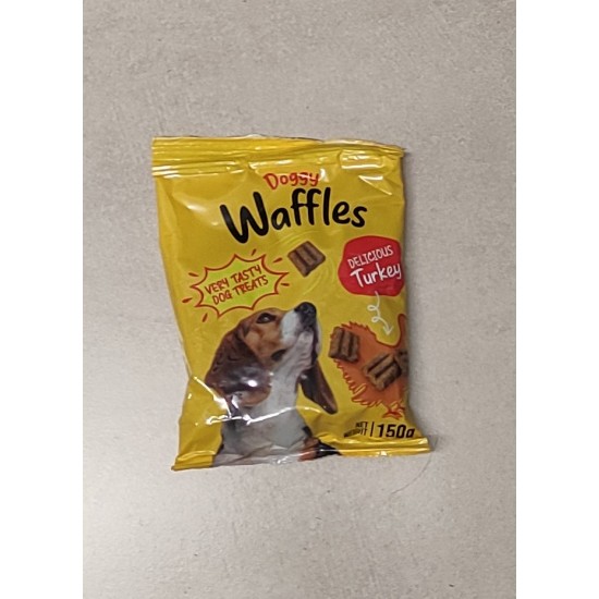 DOGGY WAFFLES TURKEY- DOG TREATS