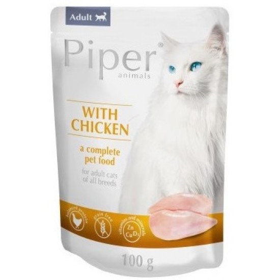 Piper Adult Chicken complete food for cats 100gr