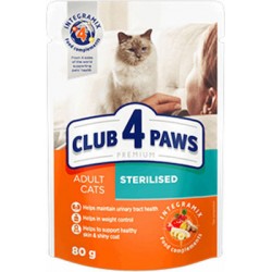 Club 4 Paws Sterilised for Adult Cats 80g