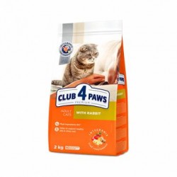 CLUB 4 PAWS PREMIUM WITH RABBIT FOR ADULT CATS 14KG