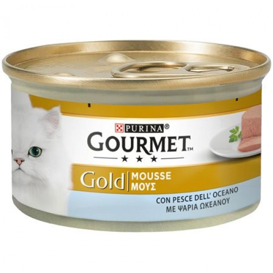 Purina Gourmet Gold mousse ψάρια του ωκεανού 85g