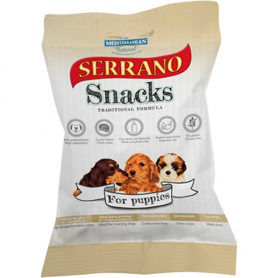 Serrano Snack for Puppies GMO free 100g