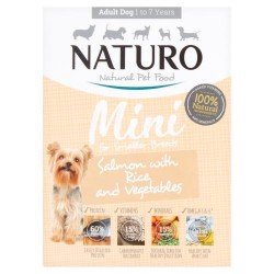 Naturo Dog Mini Salmon with Rice and Vegetables 150g