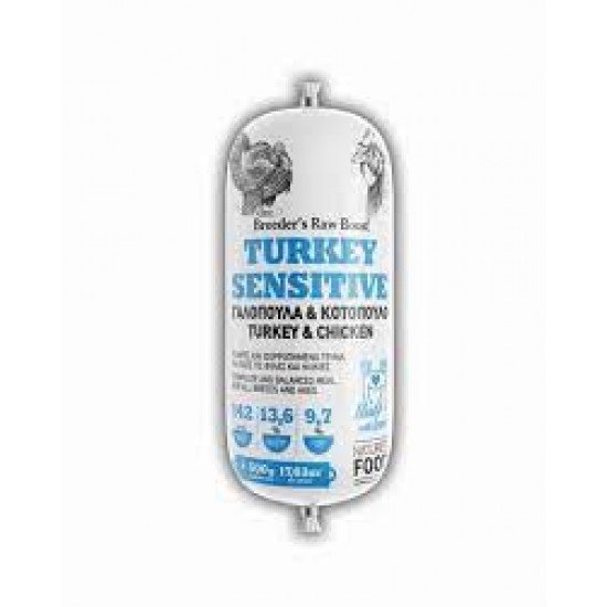 Nature's Turkey Sensitive Frozen Sausage 500gr