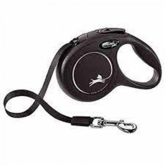 Flexi New Classic XS Black 3m Tape Max 12 kg