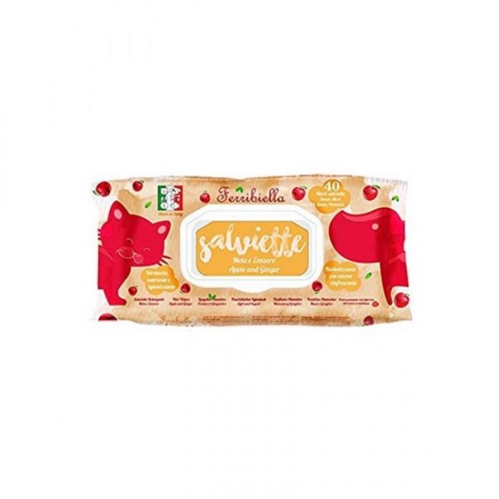 SALVIETTE FERRIBIELLA APPLE & GINGER 40 PC