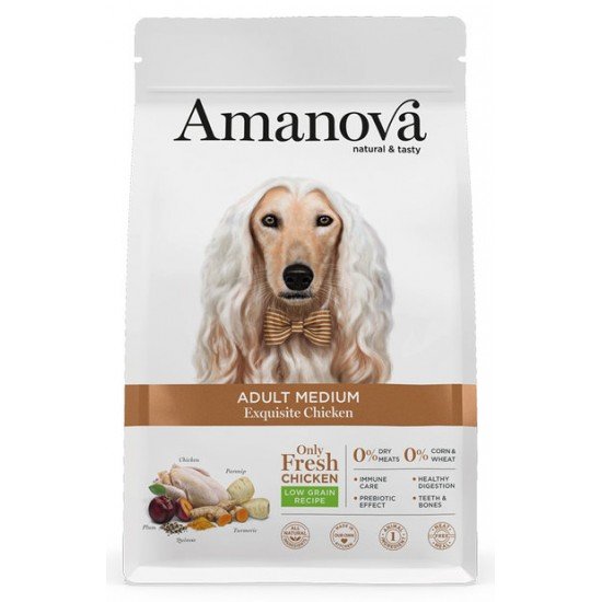 Amanova Adult Medium low grain fresh chicken 2 kg..