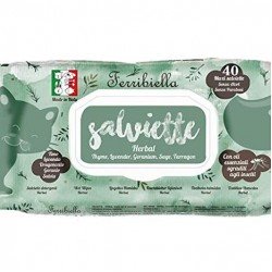 SALVIETTE FERRIBIELLA HERBAL 40 PC