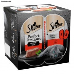 SHEBA PERFECT PORTIONS Beef Pate 6X37,5gr