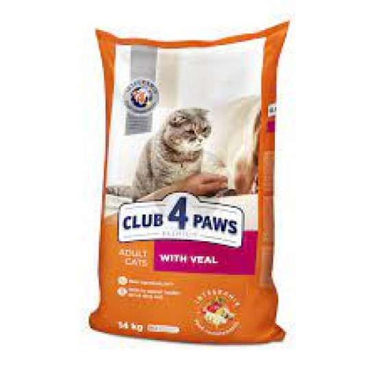 Club 4 Paws Adult cats Veal 14kg Club 4 Paws Adult cats Veal 14kg