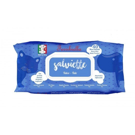 FERRIBIELLA SALVIETTE MORBIDO TALCO 40 PC