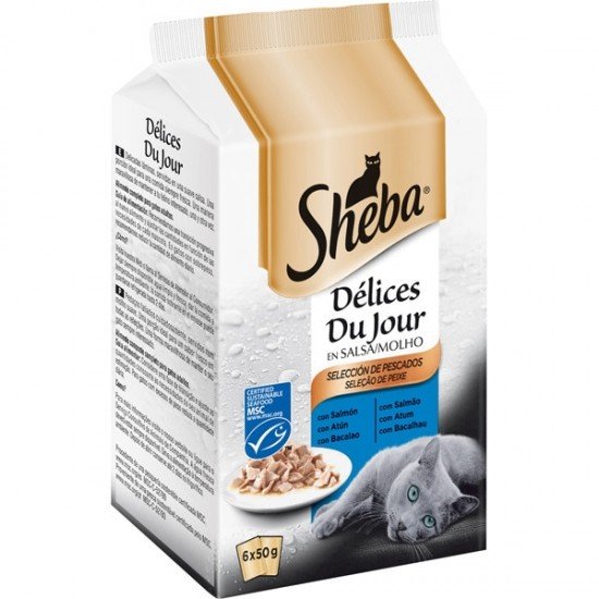 Sheba Délices Du Jour Φακελάκι Γάτας Με Τόνο Και Μπακαλιάρο Σε Σάλτσα..