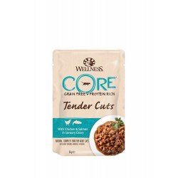Wellness Core Tender Cuts Grain Free Κοτόπουλο με Σολωμό 85g