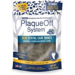 PLAQUE OFF DENTAL CARE BONES ΜΙΚΡΟΣΩΜΟΥΣ ΣΚΥΛΟΥΣ ΜΕ BLUEBERRY 340gr..