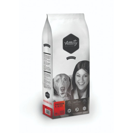 Amity Premium Chicken & Rice 15Kg