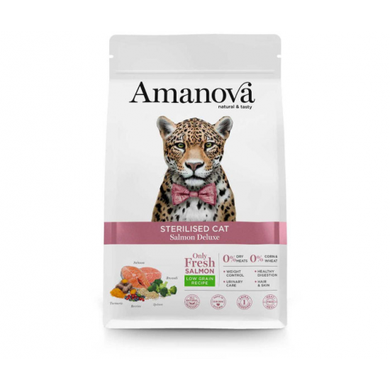 Amanova Sterilised Cat Salmon Deluxe 1.5kg