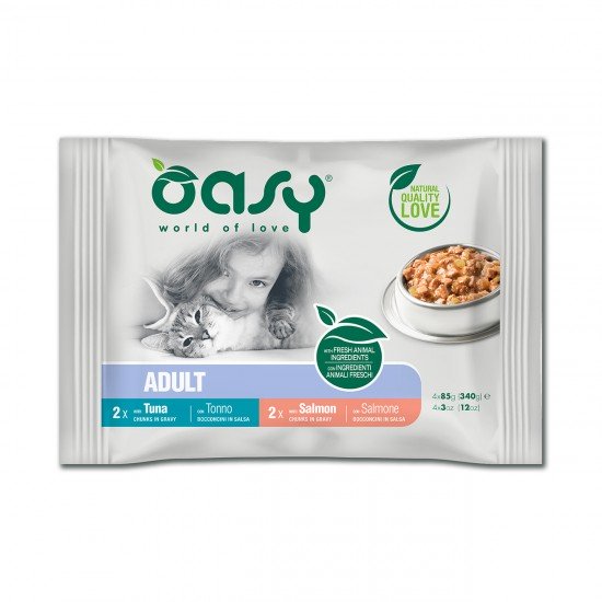 Oasy Wet Cat Salsa Multipack Fish Selection 4&nbsp; X 85 gr..
