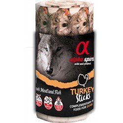 Alpha Spirit Λιχουδιά Σκύλου Στικς Με Γαλοπούλα 16 x 10 gr