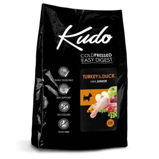 Kudo Low Grain Junior Mini Turkey & Duck 3kg