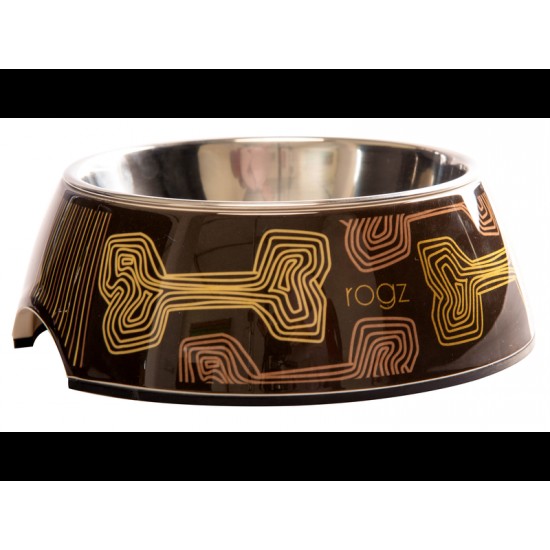 ROGZ BOWLZ LARGE MOCHA BONE LARGE