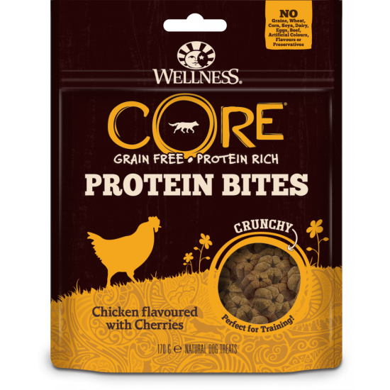 CORE Dog Bites Chicken Cherries 170g