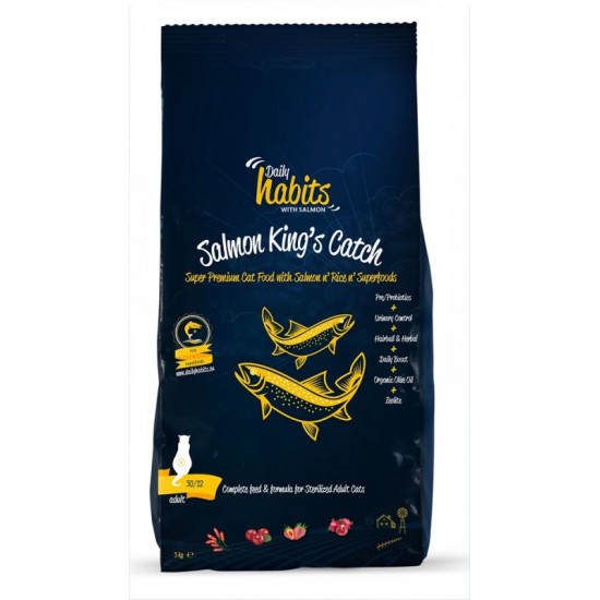Daily Habits Super Premium Salmon Kings Catch Cat food 15kg..