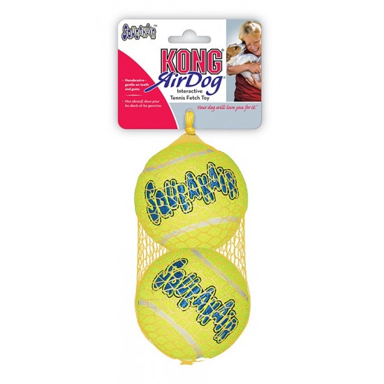 KONG Air Squeaker Tennis Balls Dog Toy Large