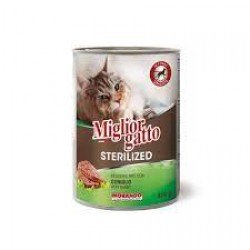 MIGLIOR GATTO STERILIZED ΚΟΝΣΕΡΒΑ ΓΑΤΑΣ  ΜΕ ΚΟΥΝΕΛΙ 400gr