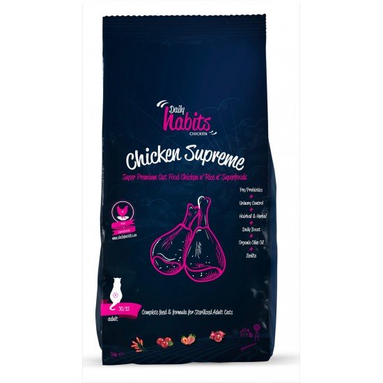 Daily Habbits Super Premium Cat food Chicken Supreme 15kg