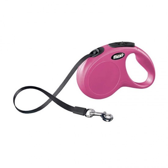 Οδηγός Flexi new classic ροζ small 15kg max