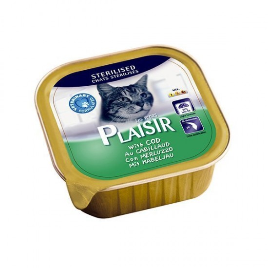 Plaisir Sterilised Pate with Cod 100g