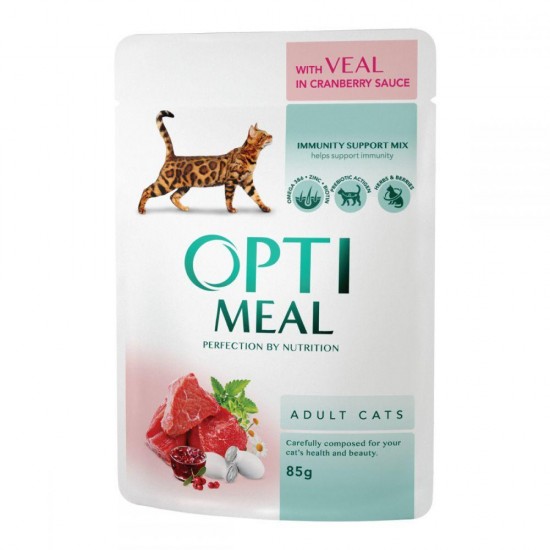 Optimeal Adult Veal Cranberry Sauce 85g