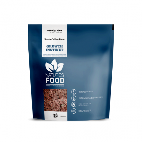 Nature's Growth Instict Breeders Raw Boost 1kg Nature's Growth Instict Breeders Raw Boost 1kg