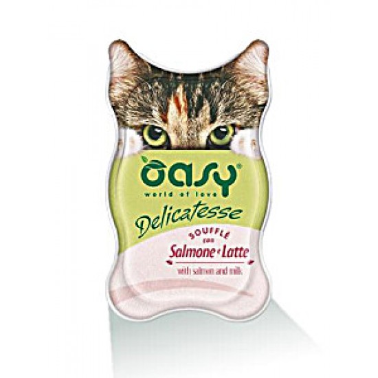 Oasy Delicatesse Σουφλέ με σολομό και γάλα 85g