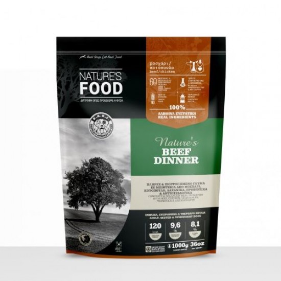  Nature's Beef Dinner Patties 1kg