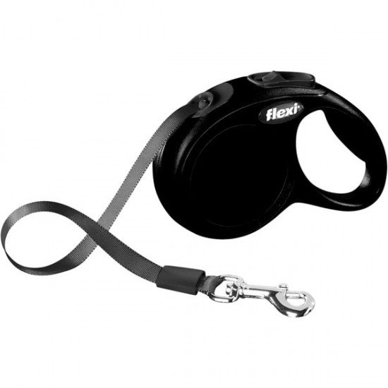 Οδηγός Flexi new classic μαυρο small 15kg max