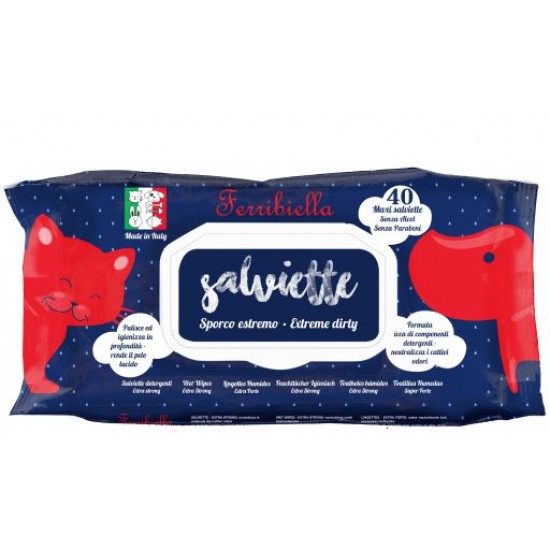 SALVIETTE FERRIBIELLA EXTREME DIRT 40 PC