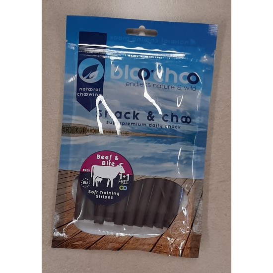 Bloo Choo Beef & Bite Soft Stripes 80gr Bloo Choo Beef & Bite Soft Stripes 80gr