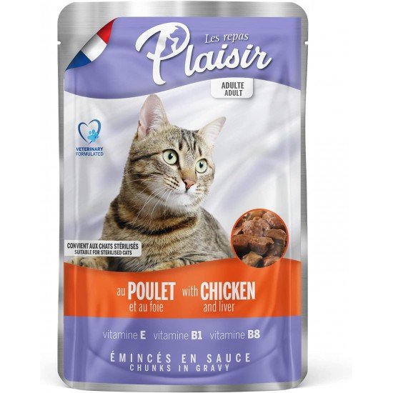 PLAISIR POUCH CHICKEN AND LIVER 100gr