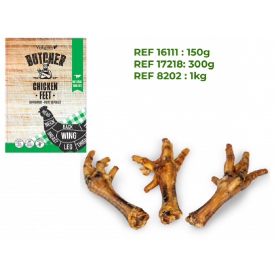 Vadigran Butcher Chicken Feet Natural Snacks 150g