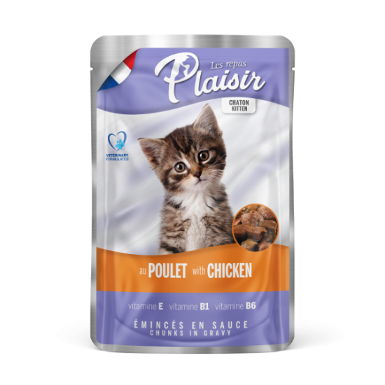 PLAISIR CAT FOOD CHUNKS WITH CHICKEN IN GRAVY 100g
