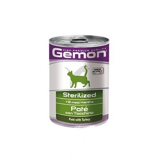 Gemon Wet Cat pate Sterilized with turkey 400g